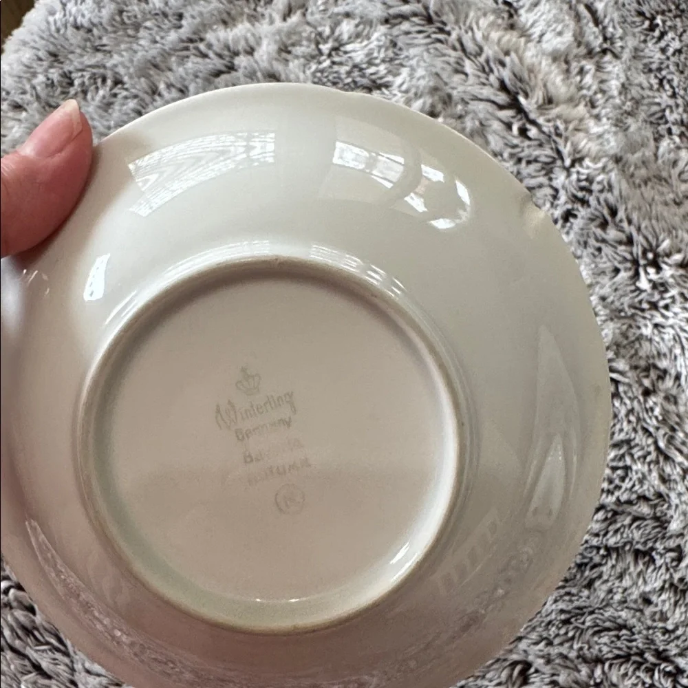 Winterling Bavaria Germany Autumn Leaves Set of 4 Fruit Dessert Bowls 5.5